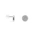 Boucles D'oreilles Puces Classic Or Blanc Oxyde De Zirconium - Clous d'oreilles Femme | Histoire d’Or