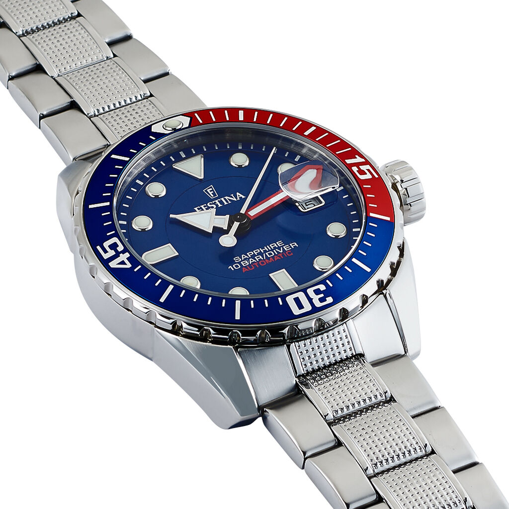 Montre Festina Automatic Bleu - Montres Homme | Histoire d’Or