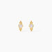 Boucles D'Oreilles Puces Amilla Or Jaune Oxyde De Zirconium - Clous d'oreilles Femme | Histoire d&rsquo;Or