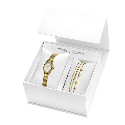 Coffret De Montre Pierre Lannier Lannier Ovalia Blanc - Montres Femme | Histoire d&rsquo;Or