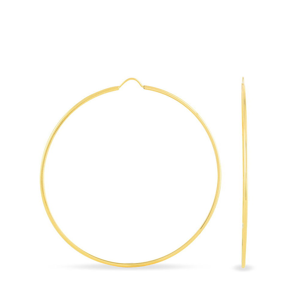 Cr&eacute;oles Dominae Or Jaune - Boucles d'oreilles cr&eacute;oles Femme | Histoire d&rsquo;Or