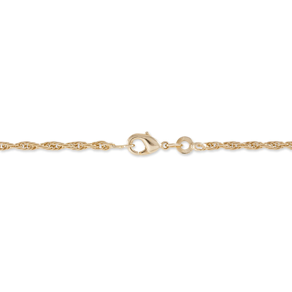Bracelet Azelys Maille Corde Plaqu&eacute; Or Jaune - Bracelets cha&icirc;ne Femme | Histoire d&rsquo;Or