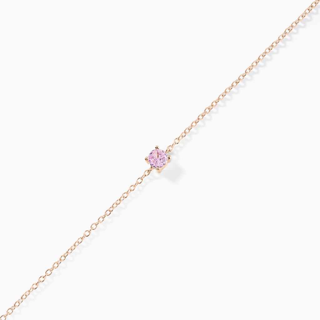 Bracelet Rio Argent Rose Oxyde De Zirconium - Bracelets Femme | Histoire d&rsquo;Or