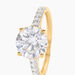 Bague Solitaire Terese Or Jaune Oxyde De Zirconium - Bagues solitaires Femme | Histoire d’Or