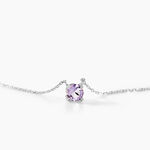 Collier Clair Or Blanc Amethyste - Colliers Femme | Histoire d&rsquo;Or