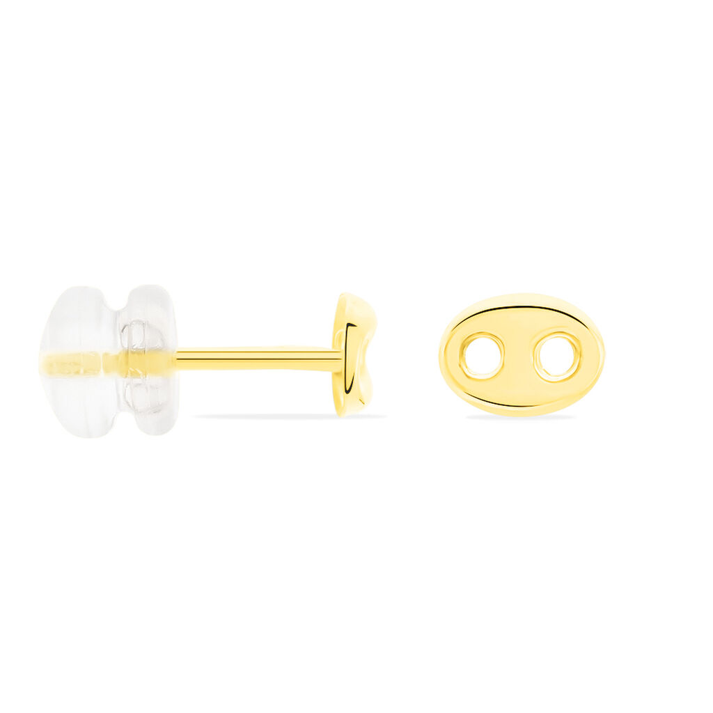 Boucles D'oreilles Puces Cara Or Jaune - Clous d'oreilles Famille | Histoire d’Or
