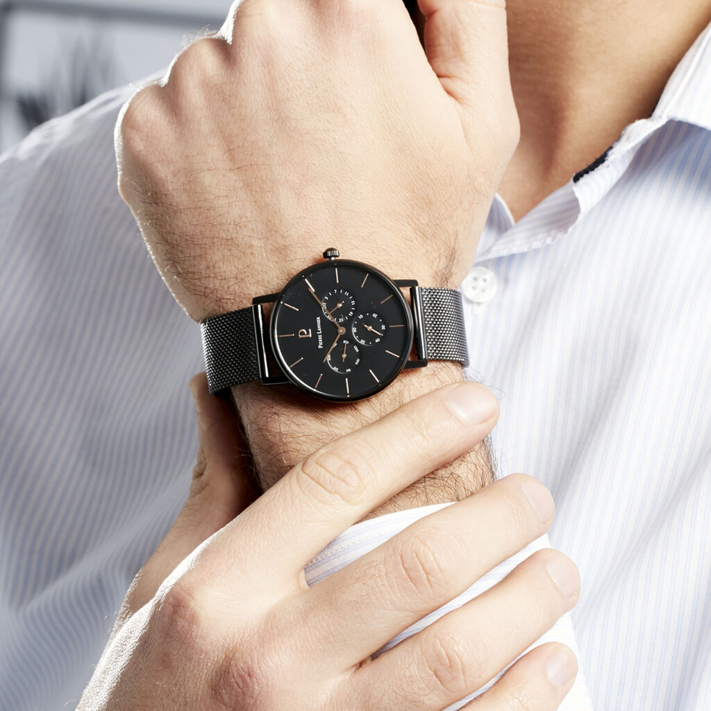 Montre Pierre Lannier Collection Cityline Noir - Montres Homme | Histoire d’Or