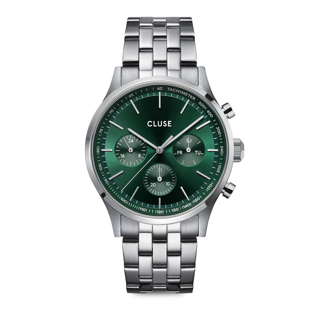 Montre Cluse Anthéor Multifonction Vert
