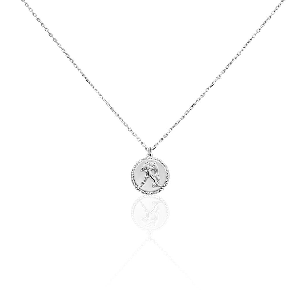 Collier Argent Blanc Lew - Colliers Zodiaque Homme | Histoire d’Or
