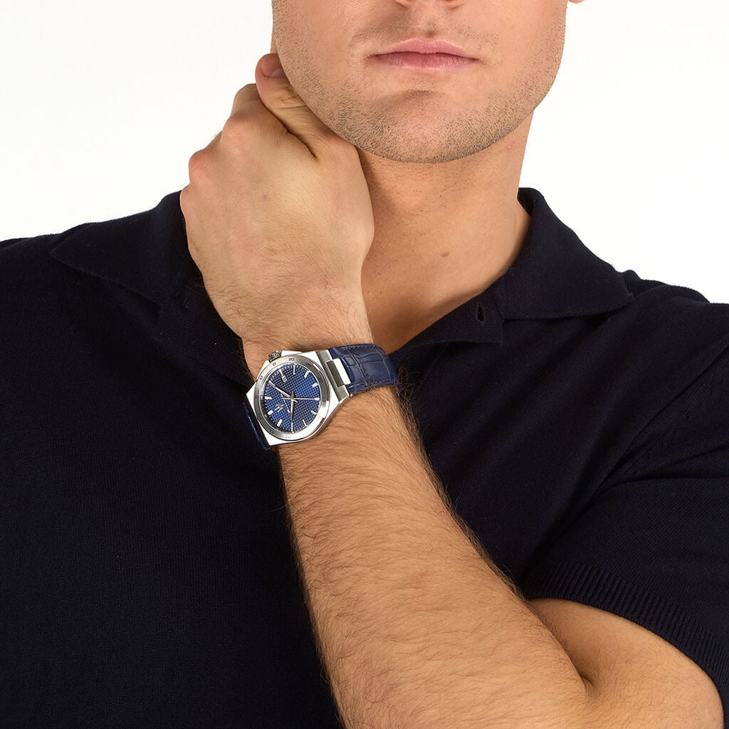 Montre Maserati Velocita Slim Bleu - F&ecirc;te des p&egrave;res Homme | Histoire d&rsquo;Or