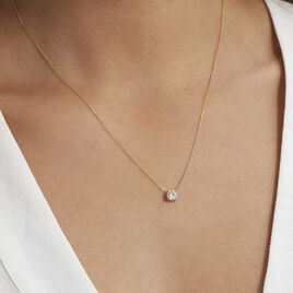 Collier Collection Victoria Or Jaune Diamant Synthetique - Colliers Femme | Histoire d’Or