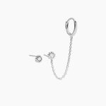 Boucles D'oreilles D&eacute;pareill&eacute;es Macha Argent Blanc Oxyde De Zirconium - Boucles d'oreilles fantaisie Femme | Histoire d&rsquo;Or