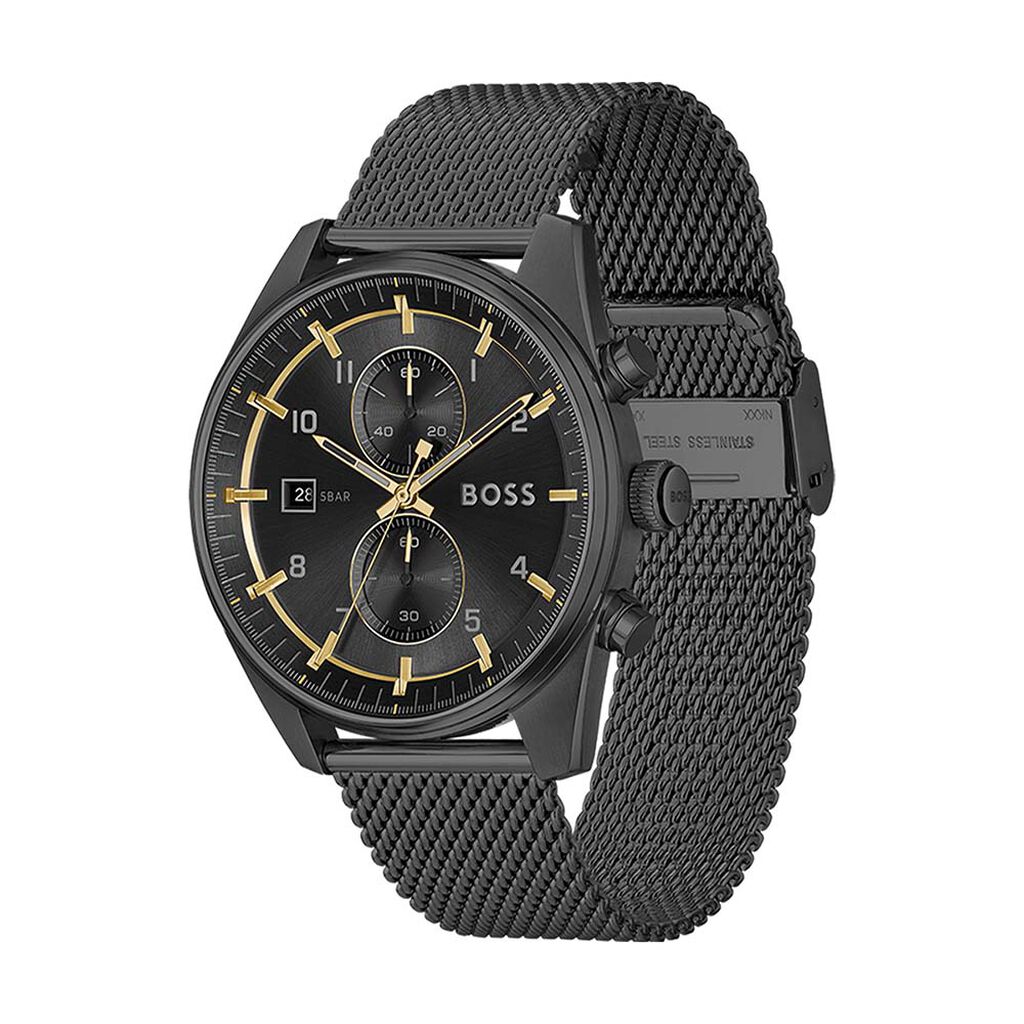 Montre Boss Skytraveller Noir - Montres Homme | Histoire d’Or