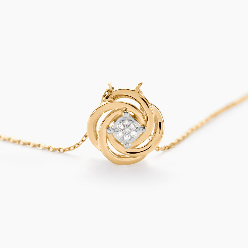 Collier Or Jaune Urlanie Diamants - Colliers Femme | Histoire d&rsquo;Or