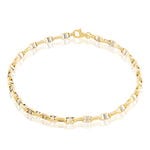 Bracelet Carlo Or Bicolore Maille Marine Ronde - Bracelets cha&icirc;ne Homme | Histoire d&rsquo;Or