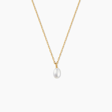 Collier Nahemia Argent Dor&eacute; Perle De Culture - Colliers Femme | Histoire d&rsquo;Or