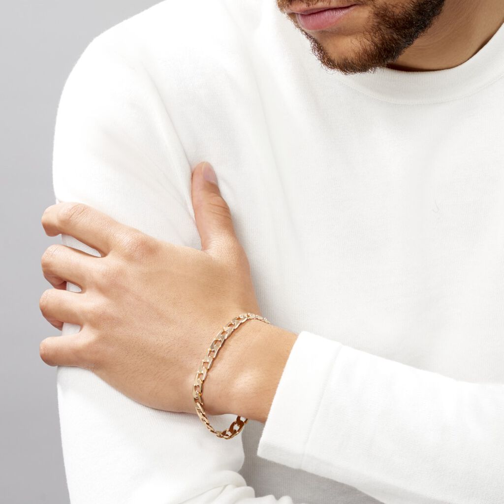 Bracelet Plaqué Or Jaune Clement - Bracelets chaîne Homme | Histoire d’Or