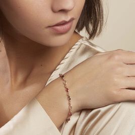 Bracelet Ilvaae Plaque Or Jaune Pierre De Synthese - Bracelets fantaisie Femme | Histoire d’Or