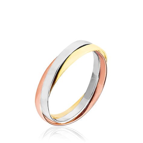 Alliance Entrelacee Ruban Plat Or Tricolore - Alliances Unisex | Histoire d’Or