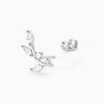 Boucles D'oreilles Puces Milda Argent Blanc Oxyde De Zirconium - Boucles d'oreilles fantaisie Femme | Histoire d&rsquo;Or