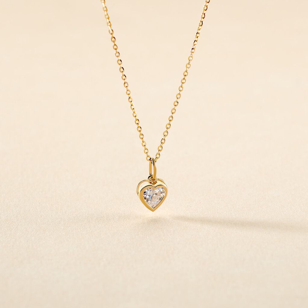 Collier Or Jaune Idony Oxyde De Zirconium - Colliers Femme | Histoire d’Or