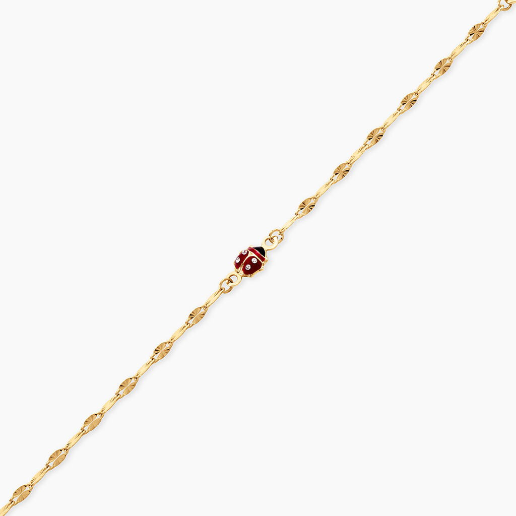Bracelet Deena Argent Dor&eacute; A L'Or 750/1000 - Bijoux sans pierre Enfant | Histoire d&rsquo;Or