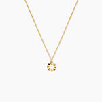 Collier Eclats Solaires Argent Dor&eacute; A L'Or 750/1000 - Bijoux sans pierre Femme | Histoire d&rsquo;Or
