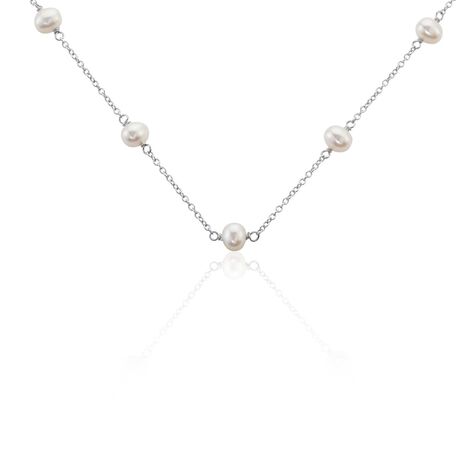 Collier Tanis Argent Perle De Culture - Colliers fantaisie Femme | Histoire d’Or
