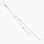 Collier De Dos Indigo Argent Perle De Culture Oxyde - Sautoirs Femme | Histoire d&rsquo;Or