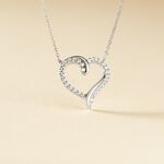 Collier Miliza Argent Blanc Oxyde De Zirconium - Colliers fantaisie Femme | Histoire d&rsquo;Or