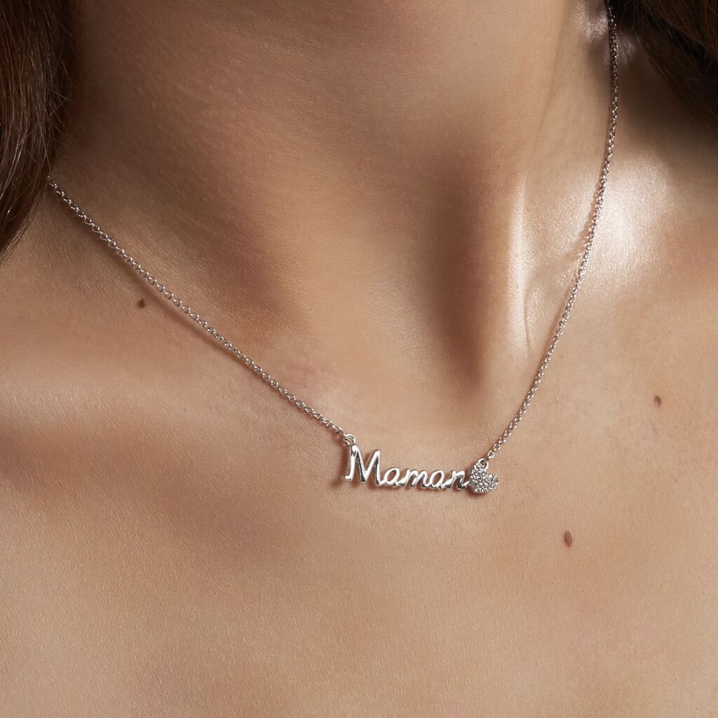 Collier Rera Argent Blanc Oxyde De Zirconium - Colliers fantaisie Femme | Histoire d’Or