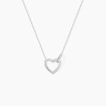 Collier Elanda Argent Blanc Oxyde De Zirconium - Colliers fantaisie Femme | Histoire d&rsquo;Or