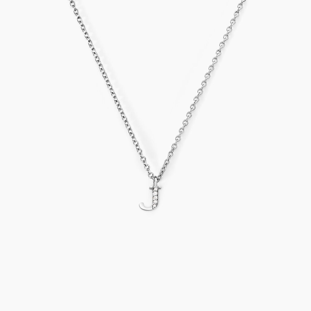 Collier Neruda Argent Blanc Oxyde De Zirconium - Colliers fantaisie Femme | Histoire d’Or
