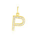 Pendentif Lettre P Or Jaune Oxyde - Pendentifs Famille | Histoire d’Or