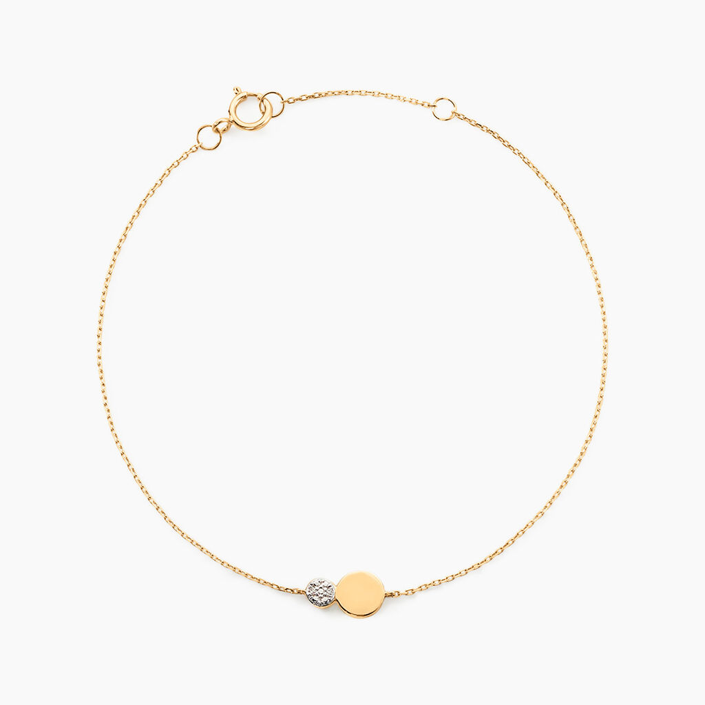 Bracelet Or Jaune Abihu Diamants - Bracelets Femme | Histoire d&rsquo;Or