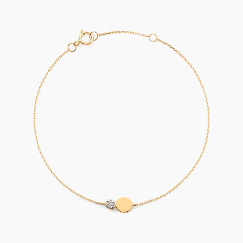 Bracelet Or Jaune Abihu Diamants - Bracelets Femme | Histoire d&rsquo;Or