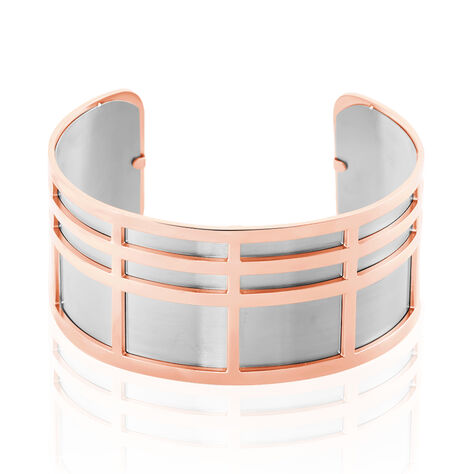Bracelet Jonc Andria Acier Rose - Bracelets joncs Femme | Histoire d’Or