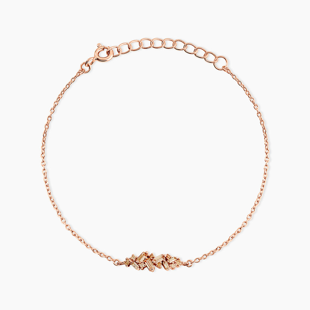 Bracelet Rio Argent Rose Oxyde De Zirconium - Bracelets Femme | Histoire d&rsquo;Or