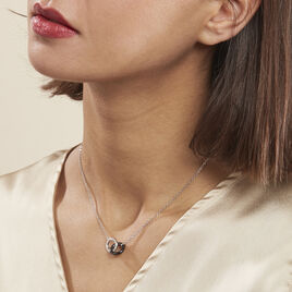 Collier Dina Argent Blanc Céramique Et Oxyde De Zirconium - Colliers fantaisie Femme | Histoire d’Or