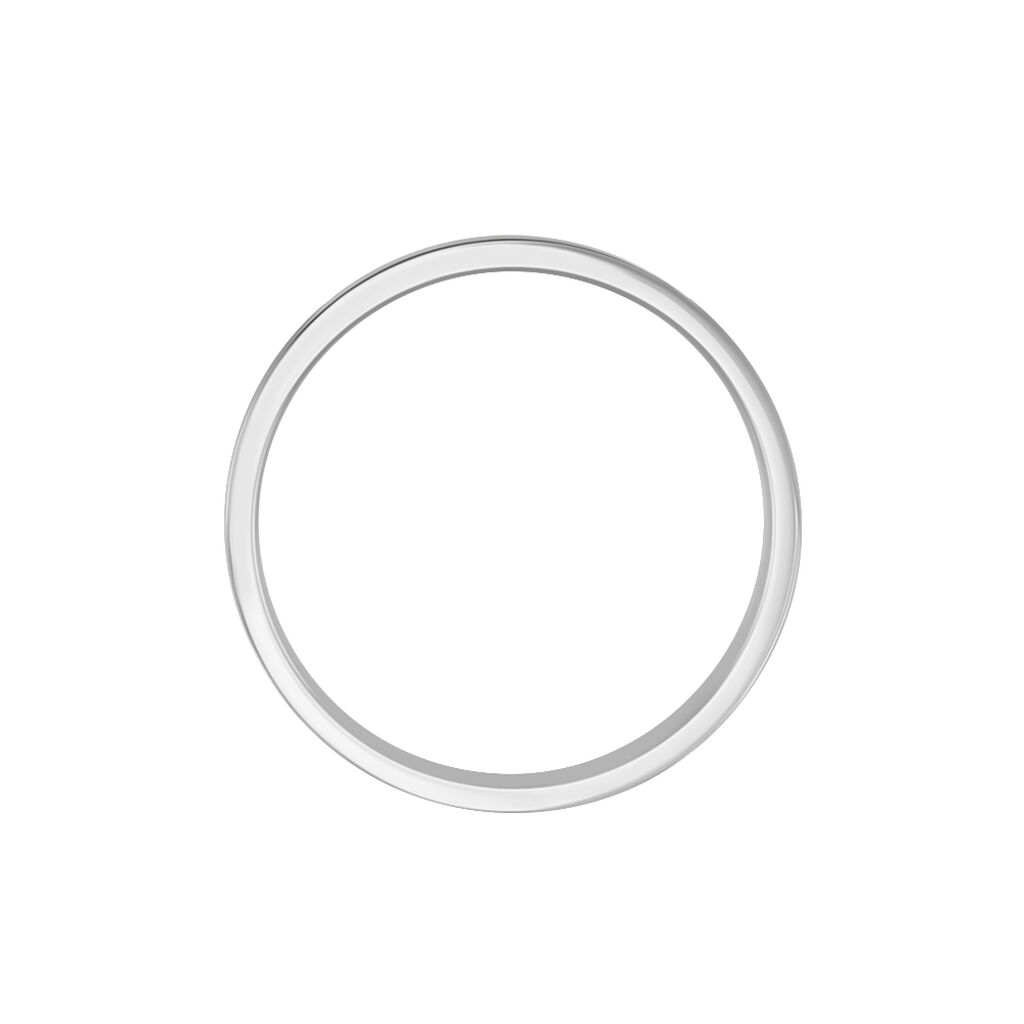 Alliance Telio Ruban Plat Or Blanc - Alliances Unisex | Histoire d&rsquo;Or