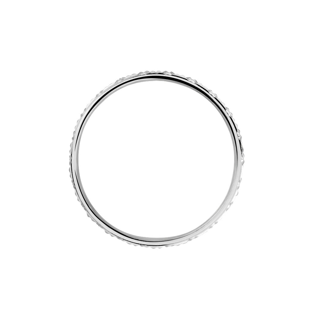 Alliance Fantaisie Diamantee Or Blanc - Alliances Unisex | Histoire d’Or