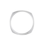 Alliance Carree Polie Or Blanc - Alliances Unisex | Histoire d&rsquo;Or