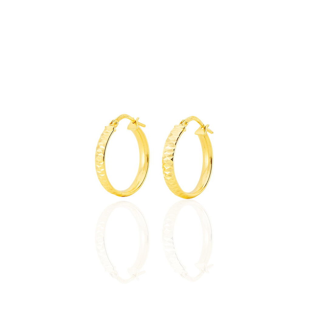 Créoles Sonia Or Jaune - Boucles d'oreilles créoles Femme | Histoire d’Or