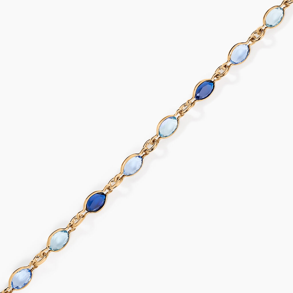 Bracelet Ilvaae Plaqué Or Jaune Pierre De Synthese - Bracelets Femme | Histoire d’Or