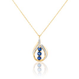 Collier Aurora Or Jaune Saphir Et Diamant - Colliers Femme | Histoire d’Or