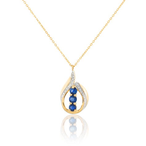 Collier Aurora Or Jaune Saphir Et Diamant - Colliers Femme | Histoire d’Or