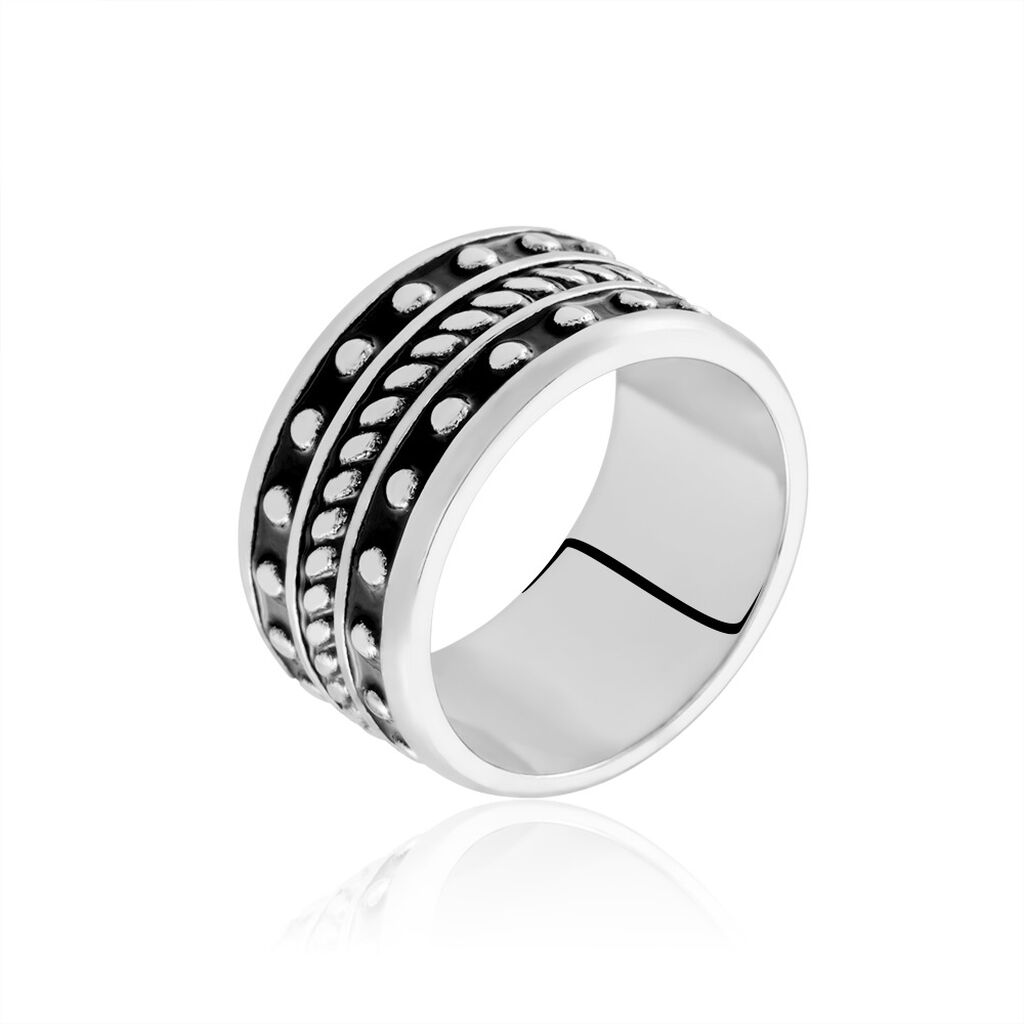 Bague Alban Argent Blanc - Bagues Homme | Histoire d’Or