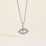 Pendentif Amelot Argent Blanc Oxyde De Zirconium - Pendentifs Femme | Histoire d&rsquo;Or