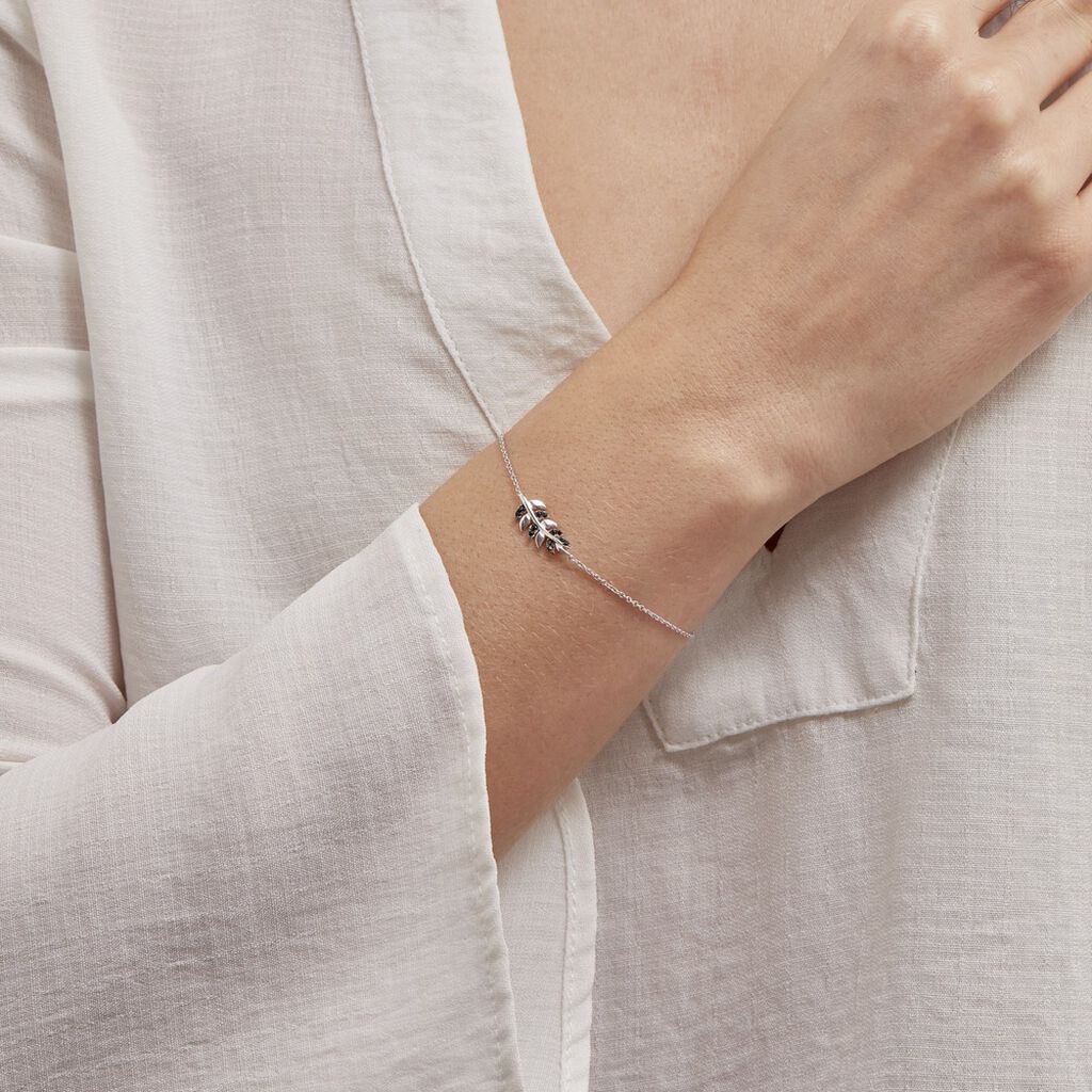 Bracelet Jade Argent Blanc Oxyde De Zirconium - Bracelets Femme | Histoire d’Or
