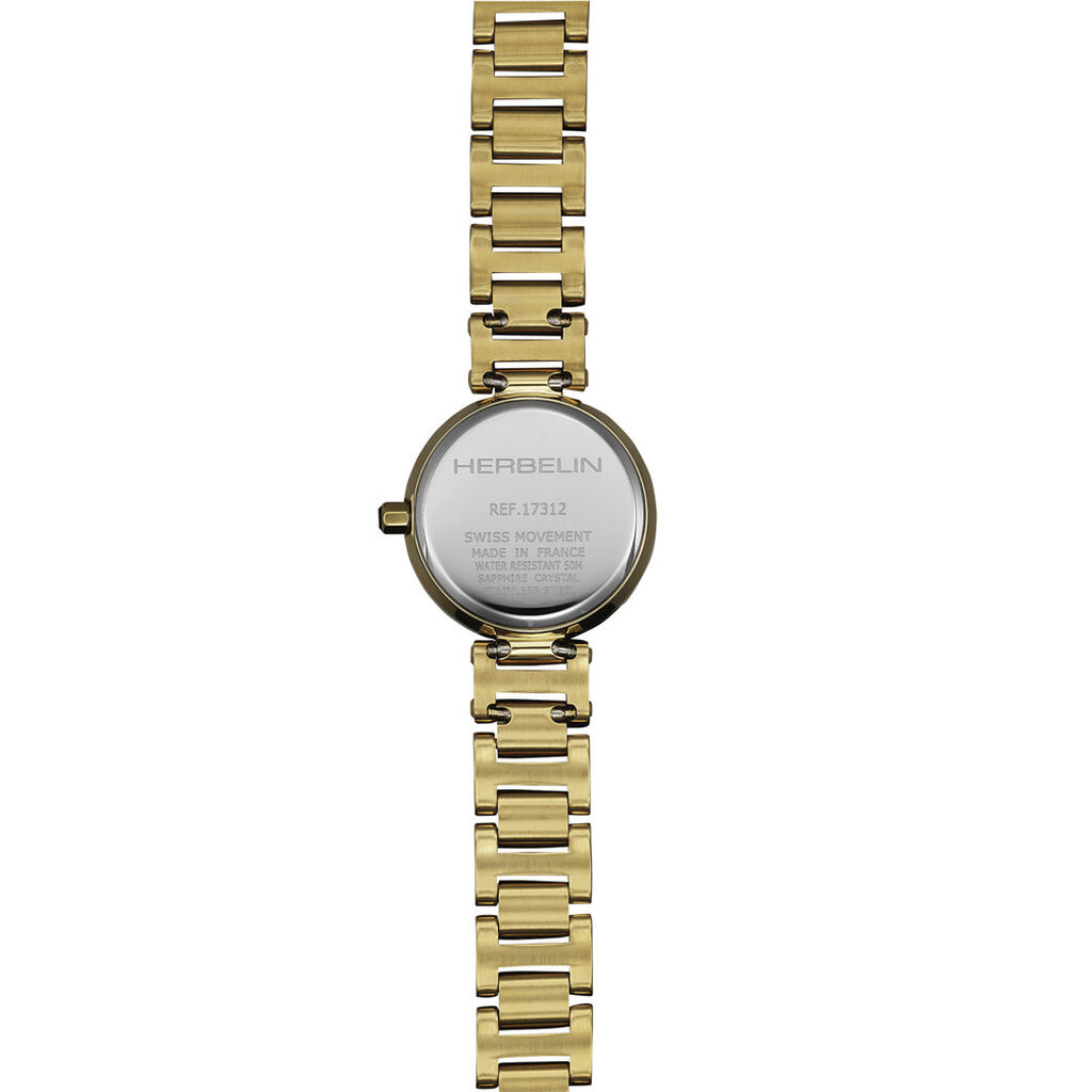 Montre Herbelin Lady H Nacre Blanche - Montres &eacute;tanches Femme | Histoire d&rsquo;Or